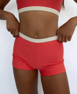 Jo Jo Short Retro | Surf Red / Off White