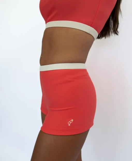 Jo Jo Short Retro | Surf Red / Off White