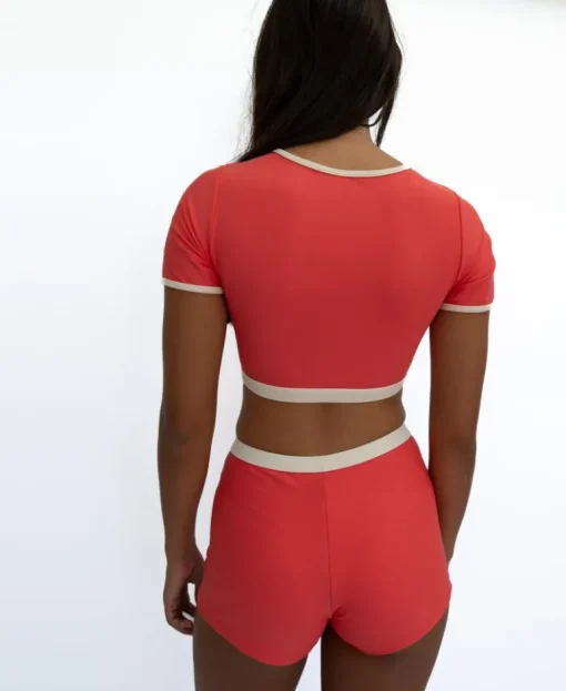Jo Jo Short Retro | Surf Red / Off White