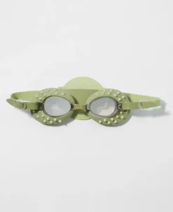 Kids Swim Goggles Cookie the Croc | Khaki
