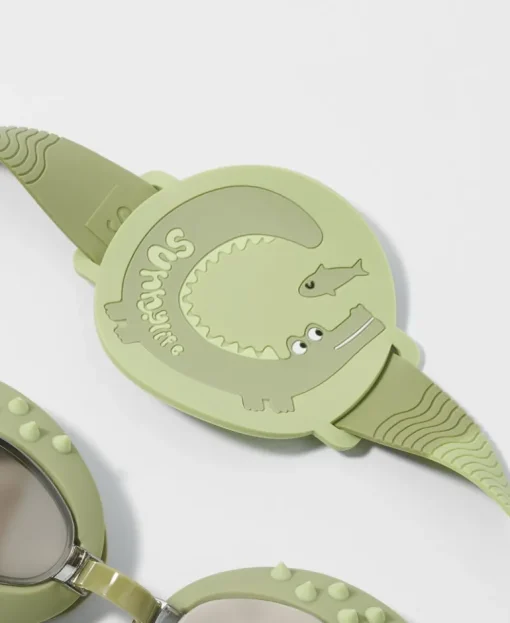 Kids Swim Goggles Cookie the Croc | Khaki
