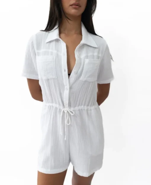 Lexi Playsuit | White