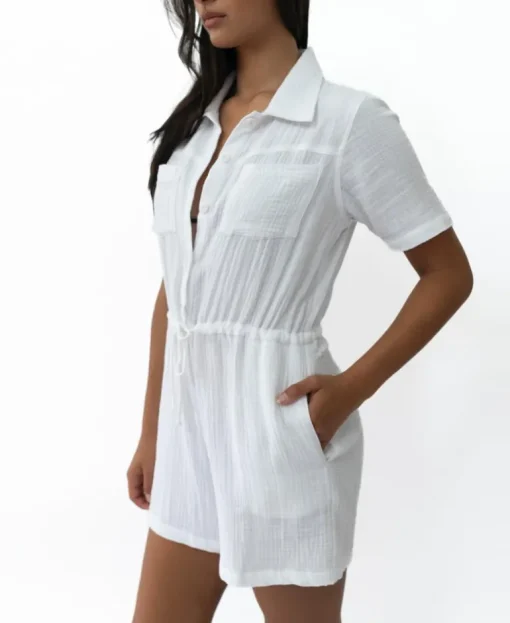 Lexi Playsuit | White