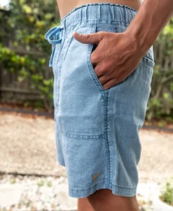 Linen Short | Blue