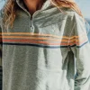 Long Island 1/4 Zip Rag Top | Surf Green Marle