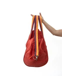 Long Island Cord Roll Bag | Wash Red