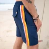 Long Island Elastic Waist Boardie | Navy
