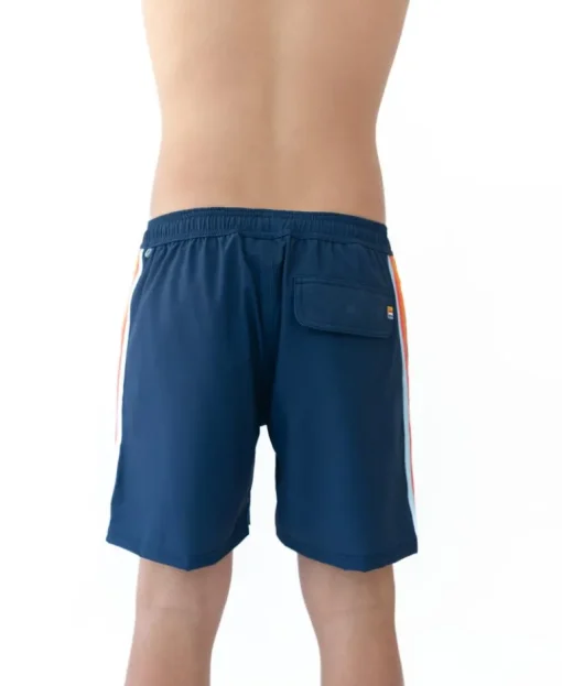 Long Island Elastic Waist Boardie | Navy
