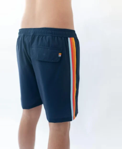 Long Island Elastic Waist Boardie | Navy