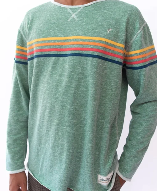 Long Island Rag Top | Green Marle Stripe