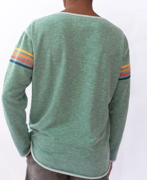 Long Island Rag Top | Green Marle Stripe