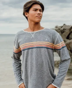 Long Island Rag Top | Navy Marle Stripe