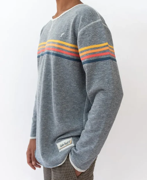 Long Island Rag Top | Navy Marle Stripe