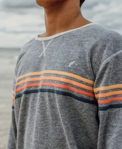Long Island Rag Top | Navy Marle Stripe
