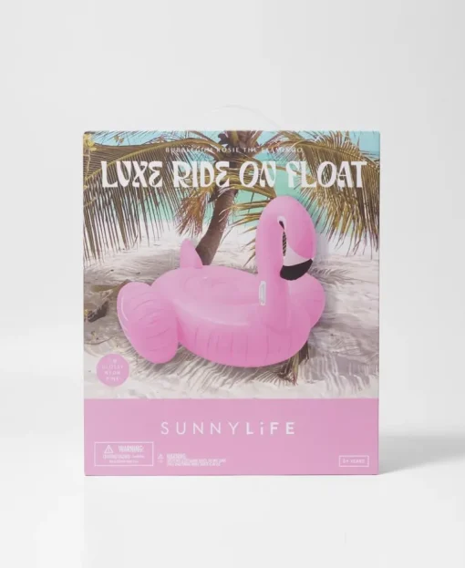 Luxe Ride-On Float Rosie the Flamingo | Bubblegum Pink
