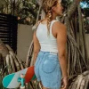 Lyla Short | Wash Blue Linen