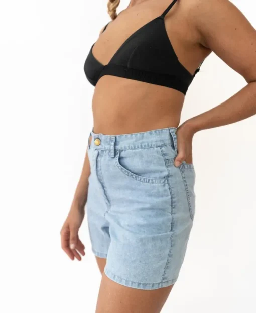 Lyla Short | Wash Blue Linen