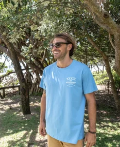 Manly Boards Tee | Azure Blue