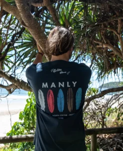 Manly Boards Tee | Navy