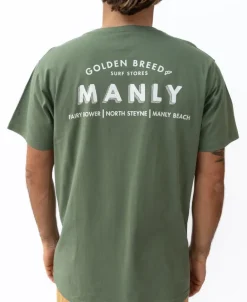 Manly Old School Tee | Khaki