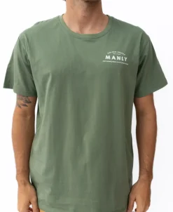 Manly Old School Tee | Khaki