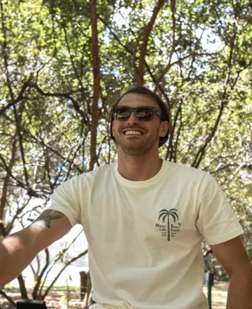 Manly Palm Loco Tee | Off White