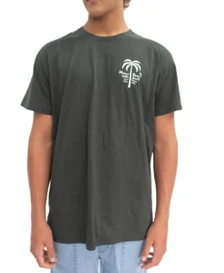 Manly Palm Loco Tee | Wash Black
