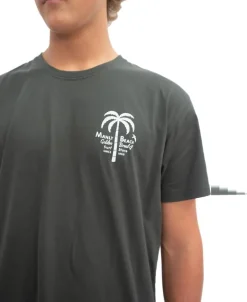 Manly Palm Loco Tee | Wash Black
