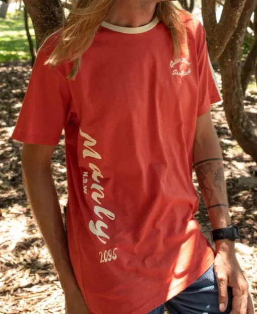 Manly Willis Tee | Wash Red