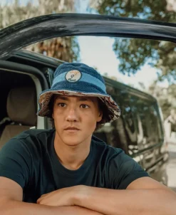 Nathan Terry Bucket Hat | Navy Azure Blue