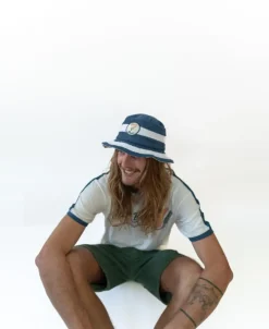 Nathan Terry Bucket Hat | Navy-White