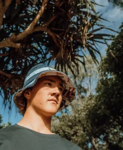 Nathan Terry Bucket Hat | Navy Azure Blue