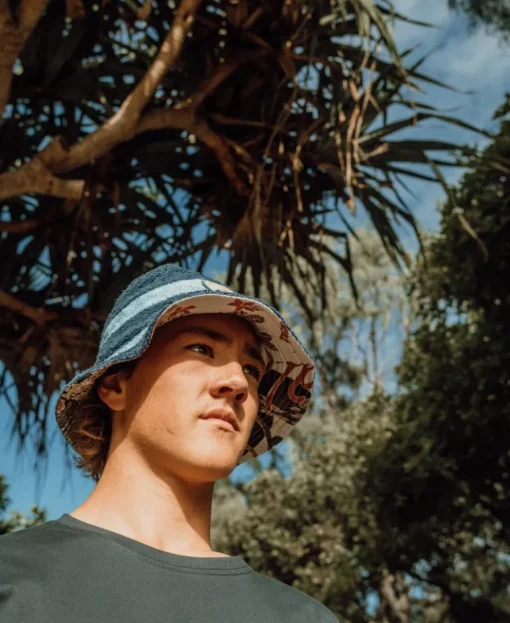 Nathan Terry Bucket Hat | Navy Azure Blue