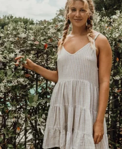 Nina Baby-doll Dress | Off White Stripe