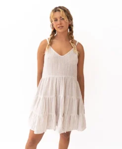 Nina Baby-doll Dress | Off White Stripe