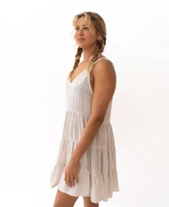Nina Baby-doll Dress | Off White Stripe