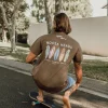 Noosa Boards Tee | Wash Brown