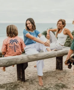Noosa Palm Loco Kids Tee | Rose