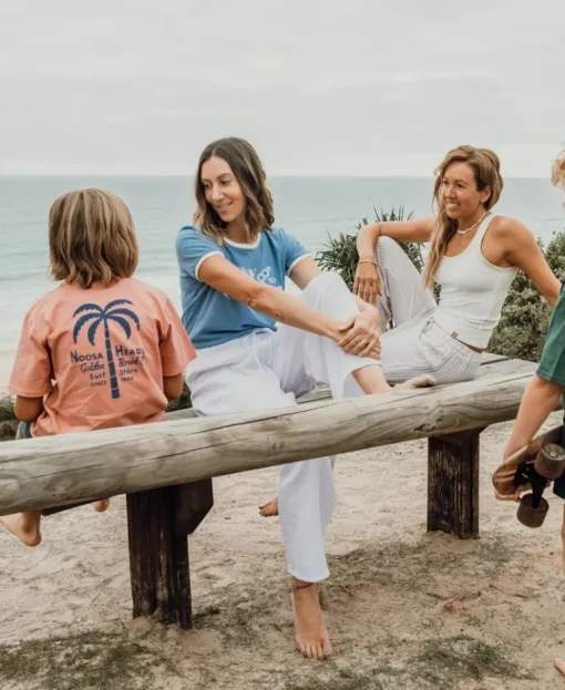 Noosa Palm Loco Kids Tee | Rose
