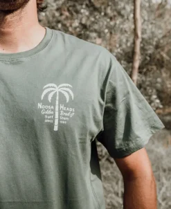 Noosa Palm Loco Tee | Khaki