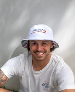 Norris Terry Bucket Hat | White
