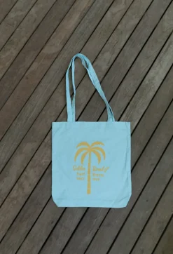 Palm Loco Tote Bag | Turquoise