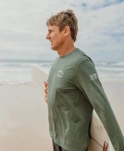 Pebbles L/S Rash Shirt | Green Marle