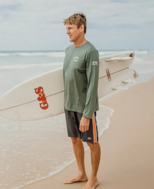 Pebbles L/S Rash Shirt | Green Marle
