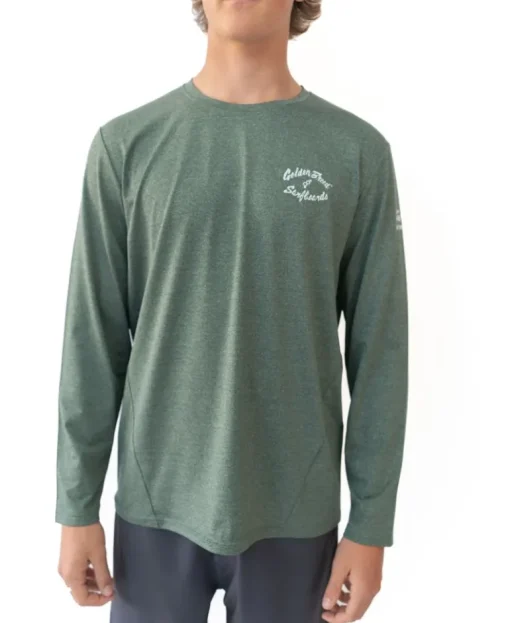 Pebbles L/S Rash Shirt | Green Marle