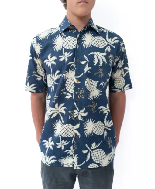 Pine-Palm Shirt | Vintage Navy