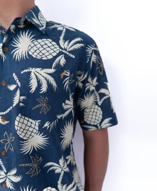 Pine-Palm Shirt | Vintage Navy