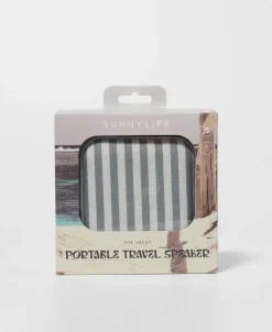 Portable Travel Speaker The Vacay | Olive Stripe