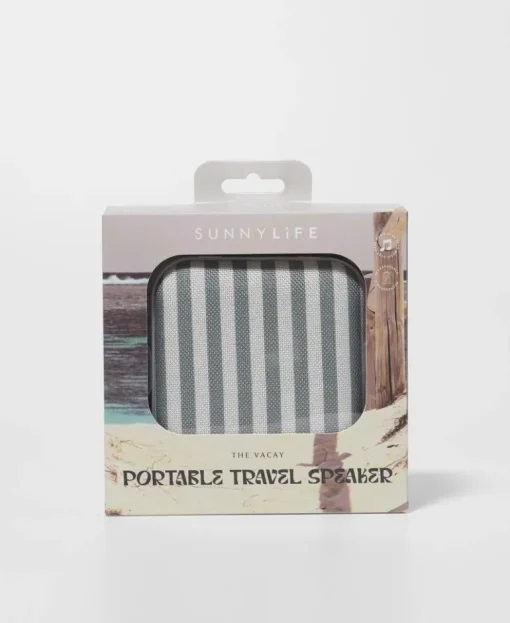 Portable Travel Speaker The Vacay | Olive Stripe