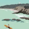 Postcard Byron Light House